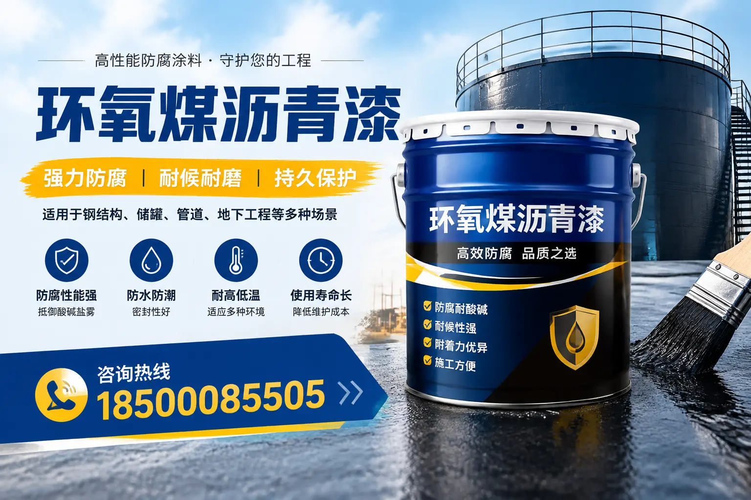 环氧煤沥青漆在工业中的应用,南平企业的选择